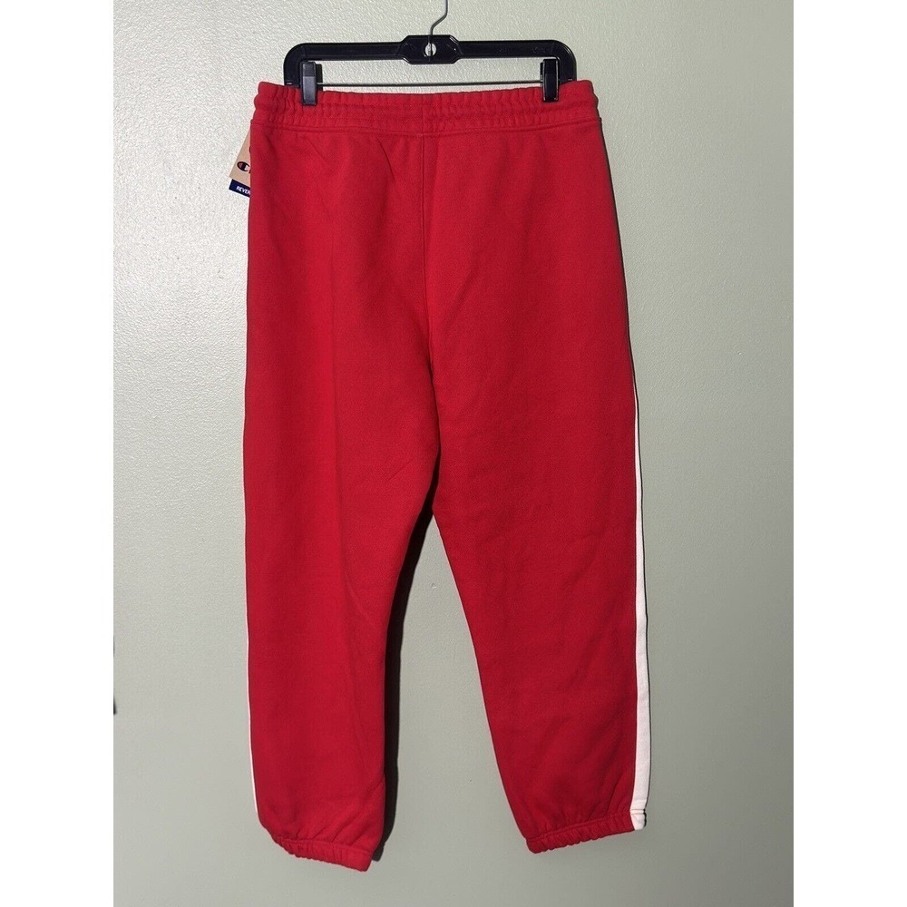 Champion Letterman Patch Jacket Joggers 2-Piece Set Rose Track Size Large Red - Picture 7 of 16